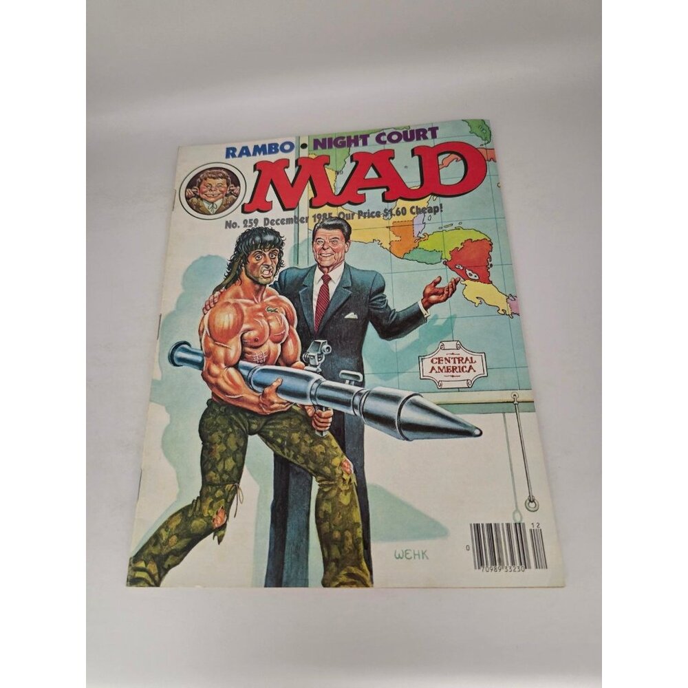 MAD Magazine Dec 1985 #259 Rambo Reagan Night Court Satire Comedy E.C